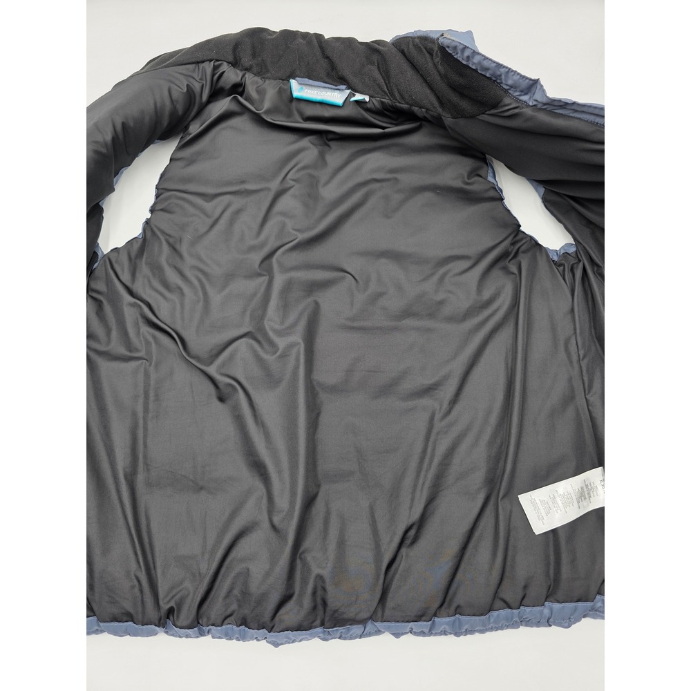 Free Country Puffer Vest Mens XL Full Zip Pockets Blue - Picture 7 of 16